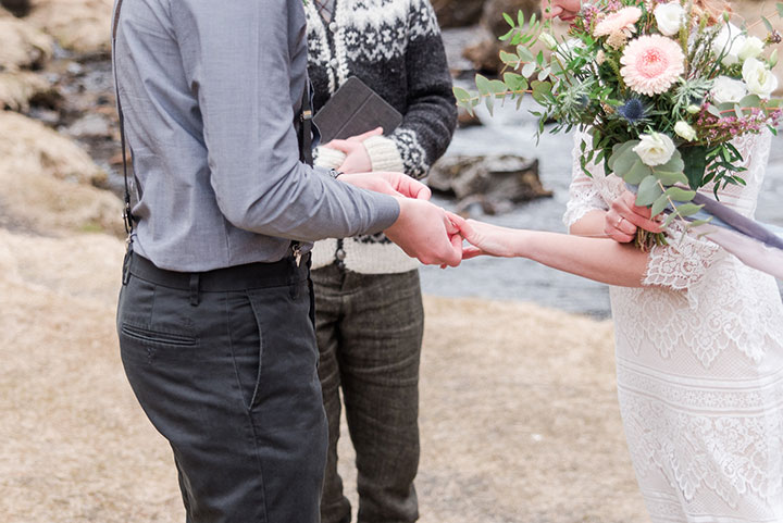 The Bride Wore Modest Mon Cheri To Her Icelandic Elopement