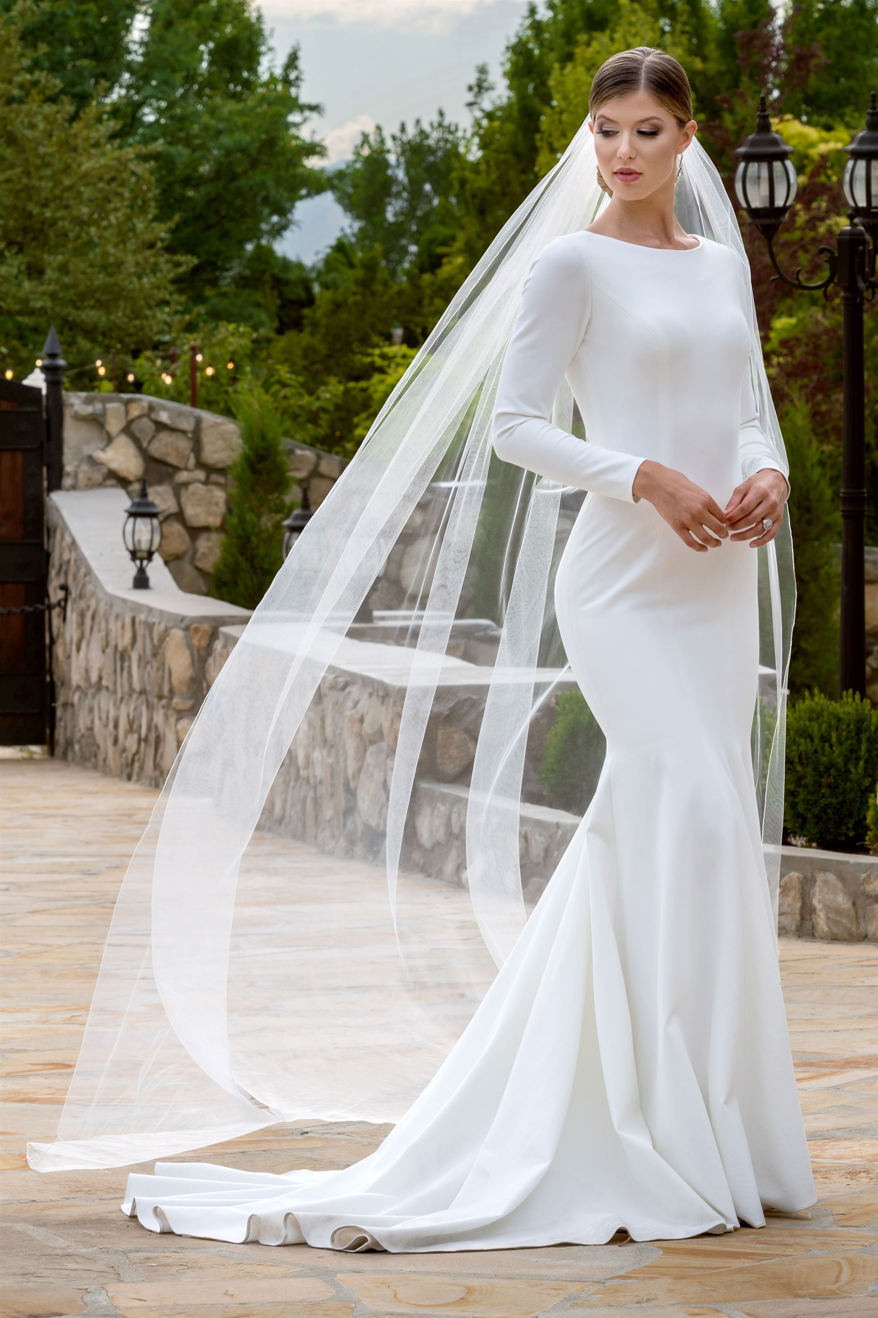 Modest Wedding Dresses Modest by Mon Cheri TR11988 Mon Cheri Bridals